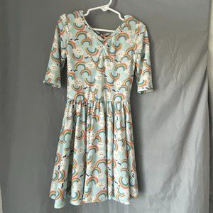 Vintage DDS rainbow print ballerina *like new*